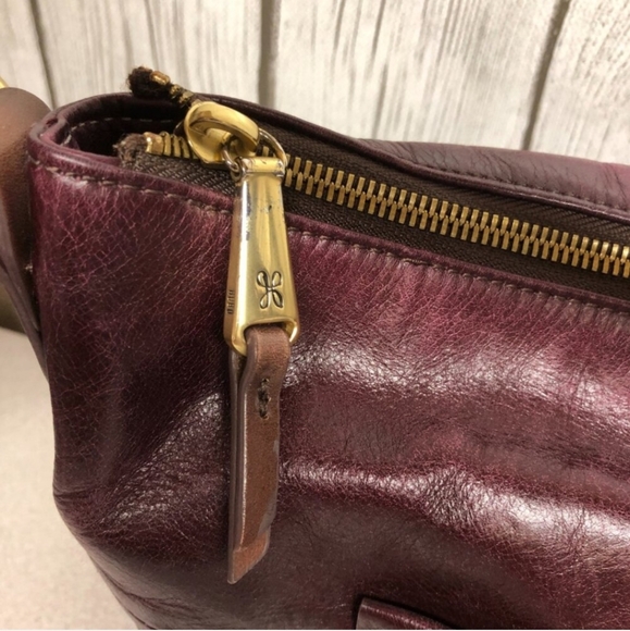 HOBO Charlie Merlot Leather Shoulder Bag - Picture 4 of 11